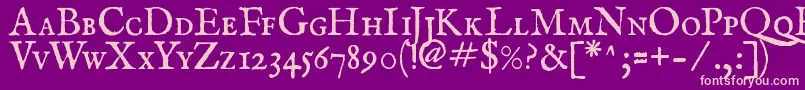 Feensc2 Font – Pink Fonts on Purple Background