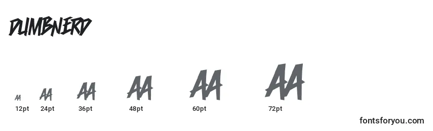 Dumbnerd Font Sizes