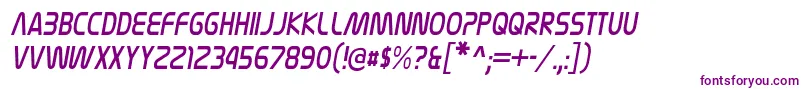 NasalizationcdltItalic Font – Purple Fonts on White Background