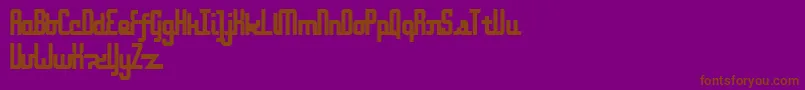 OnakiteThin Font – Brown Fonts on Purple Background