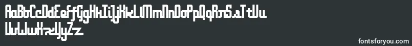 OnakiteThin-fontti – valkoiset fontit mustalla taustalla
