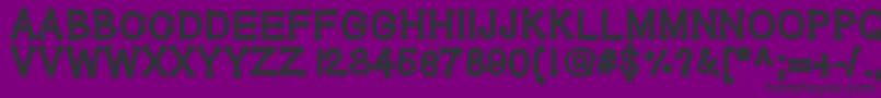 Geldoticaplainheavyf Font – Black Fonts on Purple Background