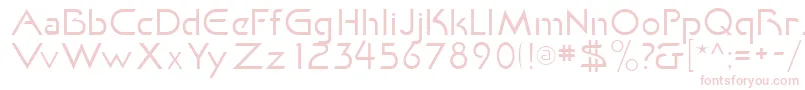 KhanFill Font – Pink Fonts on White Background