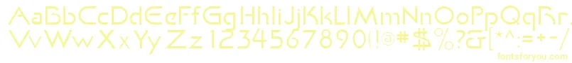 Шрифт KhanFill – жёлтые шрифты