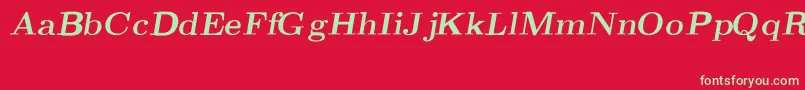 CmRomanBoldslantedext Font – Green Fonts on Red Background
