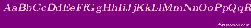 Шрифт CmRomanBoldslantedext – розовые шрифты на фиолетовом фоне