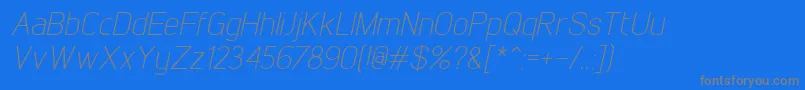 Шрифт LintelLightitalic – серые шрифты на синем фоне