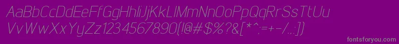 Lisätietoja LintelLightitalic-fontista LintelLightitalic-fontti – harmaat kirjasimet violetilla taustalla