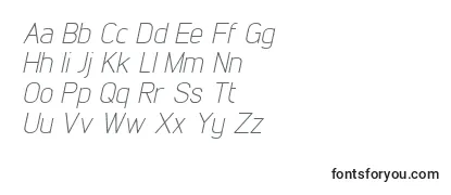 LintelLightitalic Font