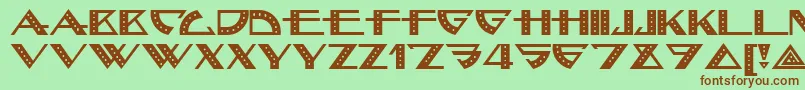 Bellhop Font – Brown Fonts on Green Background