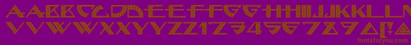 Bellhop Font – Brown Fonts on Purple Background