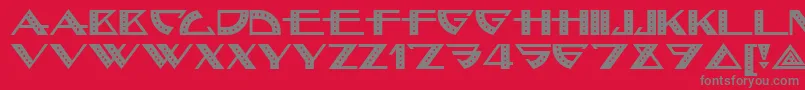Bellhop Font – Gray Fonts on Red Background