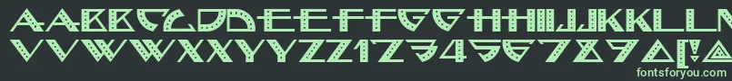 Bellhop Font – Green Fonts on Black Background
