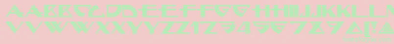 Bellhop Font – Green Fonts on Pink Background