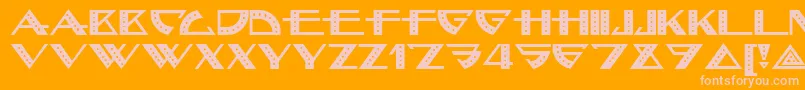 More about Bellhop Font Bellhop Font – Pink Fonts on Orange Background