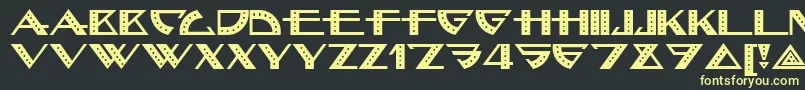 Bellhop Font – Yellow Fonts on Black Background