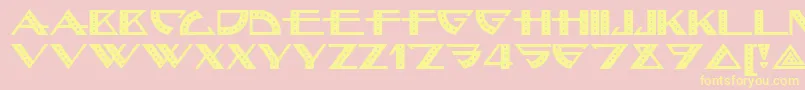 Подробнее о шрифте Bellhop Шрифт Bellhop – жёлтые шрифты на розовом фоне