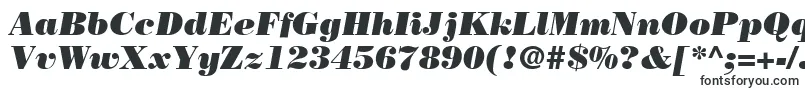 Шрифт BodoniLtPosterItalic – очень широкие шрифты