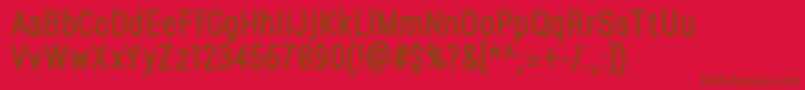 LuginaFpHeavy Font – Brown Fonts on Red Background