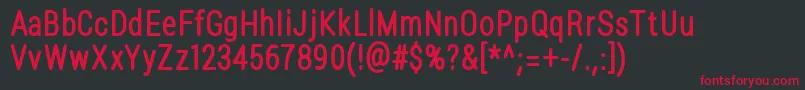 LuginaFpHeavy Font – Red Fonts on Black Background