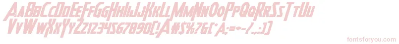 Шрифт Heroesassembleboldexpandital – розовые шрифты на белом фоне