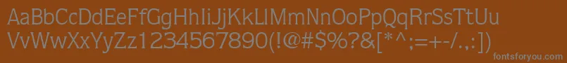 Шрифт StackSsi – серые шрифты на коричневом фоне