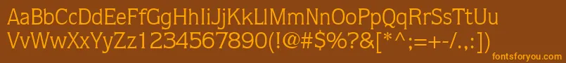 Шрифт StackSsi – оранжевые шрифты на коричневом фоне