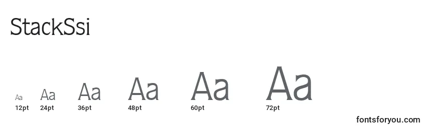 StackSsi Font Sizes