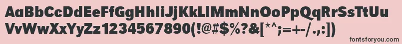 UrwgrotesktextnarBold-Schriftart – Schwarze Schriften auf rosa Hintergrund
