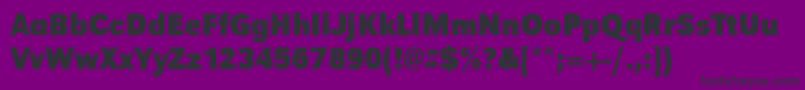 Шрифт UrwgrotesktextnarBold – чёрные шрифты на фиолетовом фоне