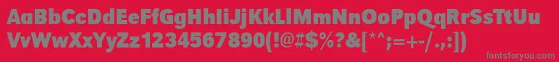 UrwgrotesktextnarBold Font – Gray Fonts on Red Background