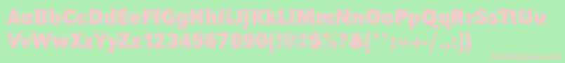 UrwgrotesktextnarBold Font – Pink Fonts on Green Background