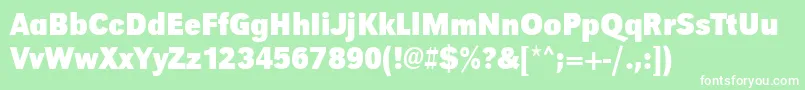 UrwgrotesktextnarBold Font – White Fonts on Green Background