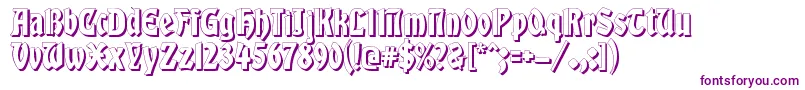 GlobusShadow Font – Purple Fonts