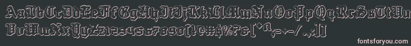 Quest Knight 3D Font – Pink Fonts on Black Background
