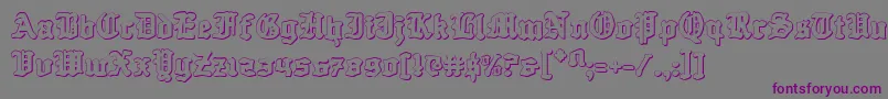 Quest Knight 3D Font – Purple Fonts on Gray Background