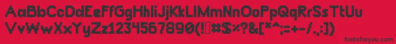 Chunkydunk Font – Black Fonts on Red Background