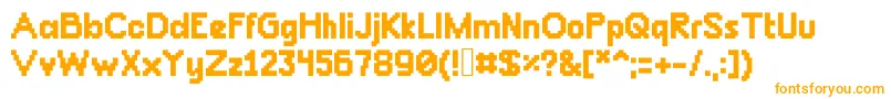 Chunkydunk Font – Orange Fonts on White Background