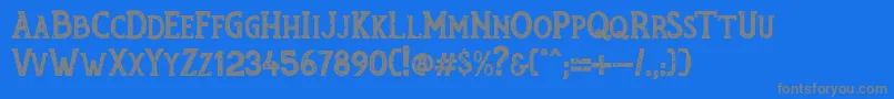 RumouratexturesPersonalUseOnly Font – Gray Fonts on Blue Background