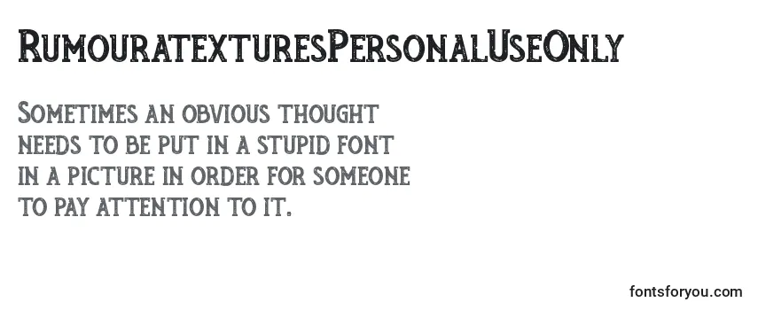 RumouratexturesPersonalUseOnly (36269) Font