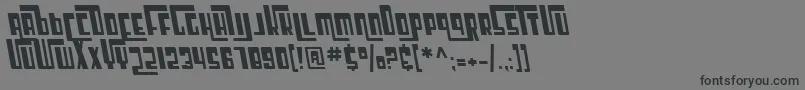 フォントSfCosmicAgeOblique – 黒い文字の灰色の背景