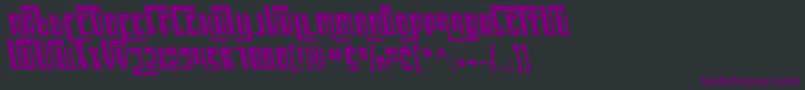 SfCosmicAgeOblique Font – Purple Fonts on Black Background