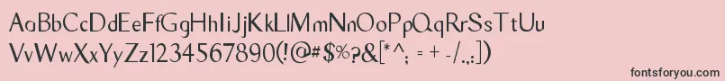 TyroSans Font – Black Fonts on Pink Background