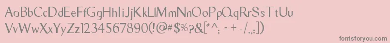 TyroSans Font – Gray Fonts on Pink Background