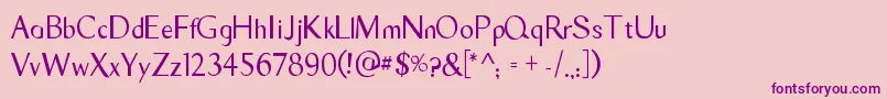 TyroSans Font – Purple Fonts on Pink Background