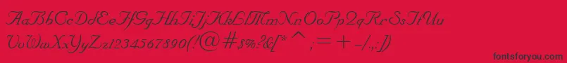 NuptialBt Font – Black Fonts on Red Background