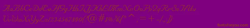 NuptialBt Font – Brown Fonts on Purple Background