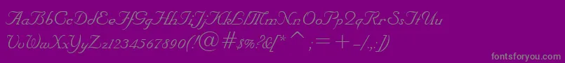 NuptialBt Font – Gray Fonts on Purple Background