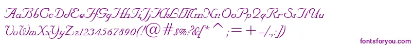 NuptialBt Font – Purple Fonts on White Background