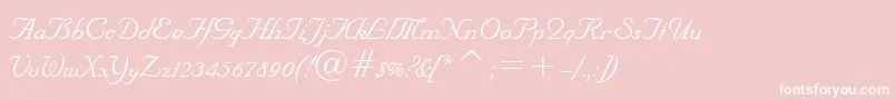 NuptialBt Font – White Fonts on Pink Background